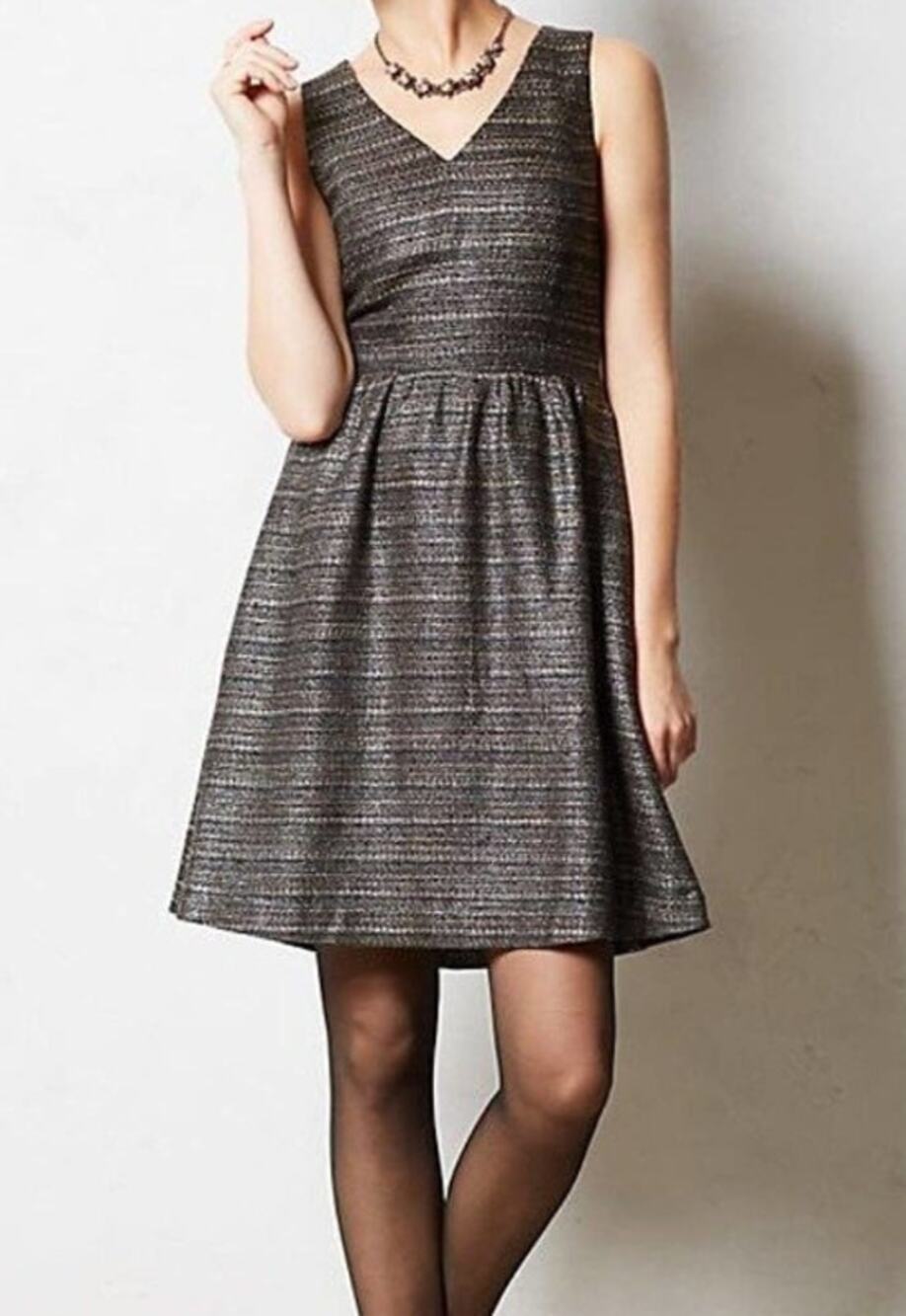 Anthropologie Moulinette Soeurs Tweed Dress Women's 2 Party Event Wedding Career